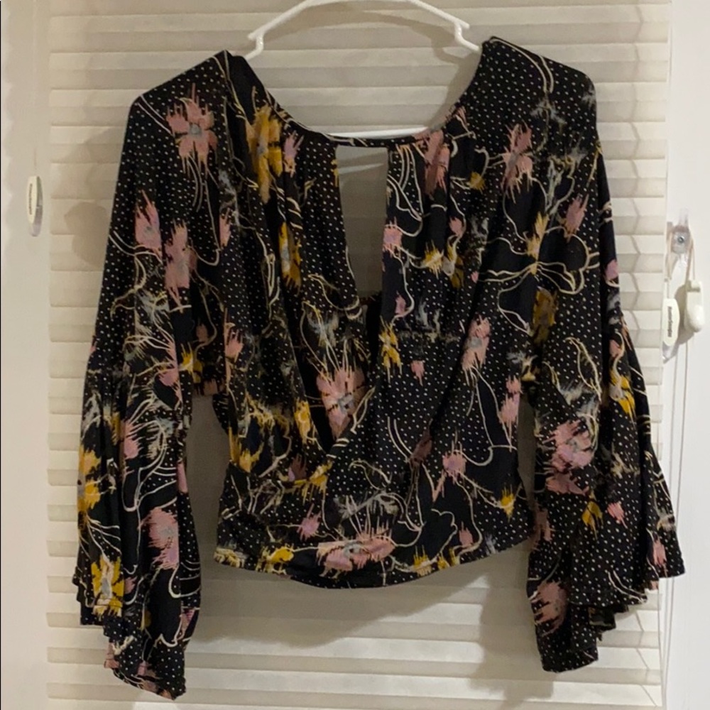 Free People Crisscross Blouse